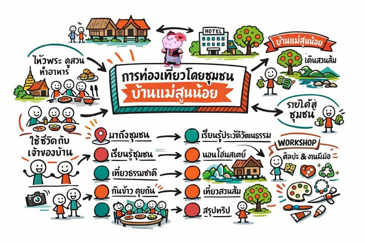 “ชวนเที่ยวชุมชน OTOP นวัตวิถี บ้านแม่สูนน้อย อำเภอฝาง จังหวัดเชียงใหม่”